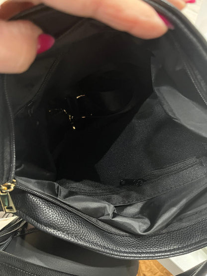 Torebka worek CZARNA LAURA BIAGGI Shopperka czarna