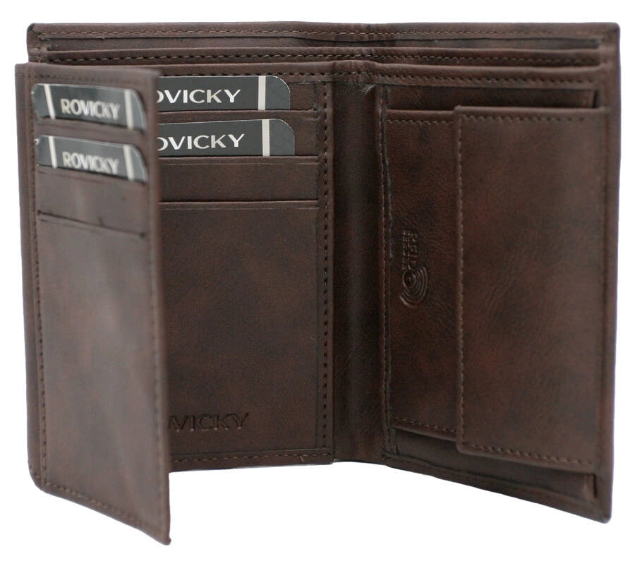 Nowość Zestaw męski, prezentowy portfel męski i pasek ROVICKI