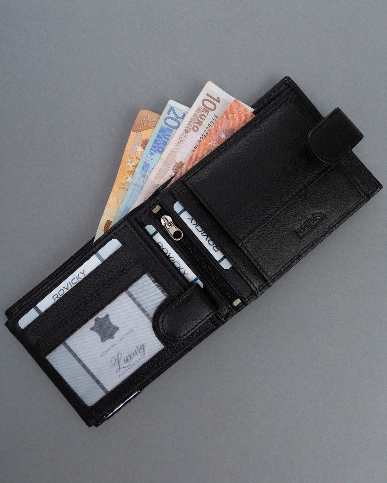 NOWOŚĆ PORTFEL MĘSKI skórzany